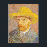 Vincent Van Gogh Self Portrait with Straw Hat Art Postcard<br><div class="desc">Vincent Van Gogh Self Portrait with Straw Hat Fine Art</div>