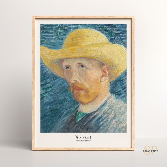 Vincent van Gogh Self-Portrait with Straw Hat Art  Poster (Creator Uploaded)