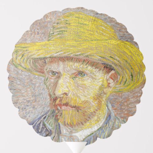 Vincent van Gogh _ Self_portrait with Straw Hat Balloon