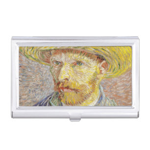 Vincent van Gogh - Self-portrait with Straw Hat Business Card Case