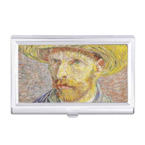 Vincent van Gogh _ Self_portrait with Straw Hat Business Card Case