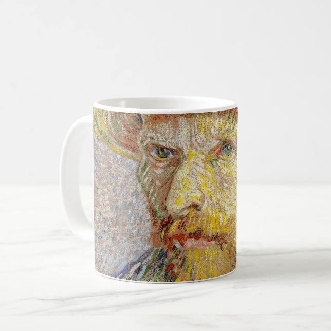 Vincent van Gogh - Self-portrait with Straw Hat Coffee Mug (Front Left)