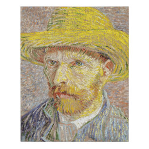 Vincent van Gogh - Self-portrait with Straw Hat Faux Canvas Print