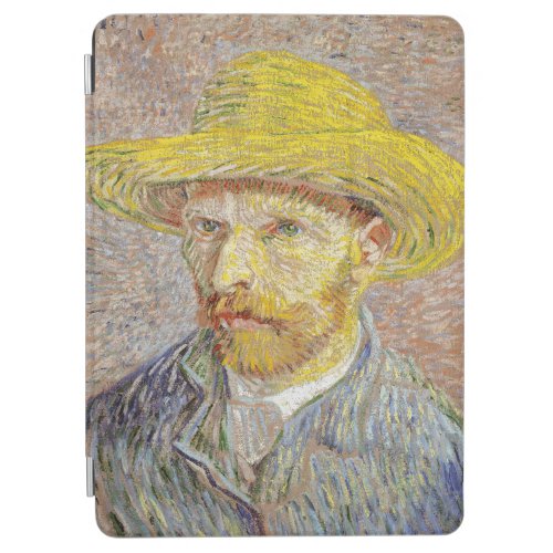 Vincent van Gogh _ Self_portrait with Straw Hat iPad Air Cover