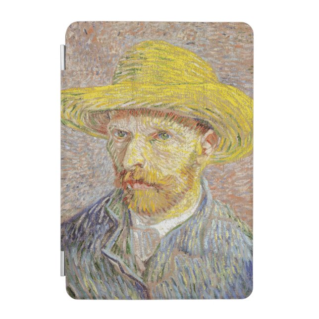 Vincent van Gogh - Self-portrait with Straw Hat iPad Mini Cover (Front)