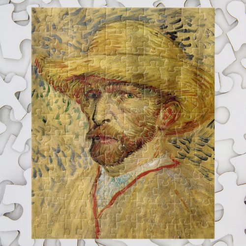 Vincent van Gogh Self Portrait with Straw Hat Jigsaw Puzzle