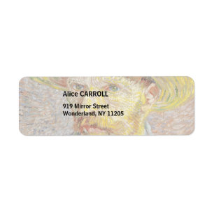 Vincent van Gogh - Self-portrait with Straw Hat Label