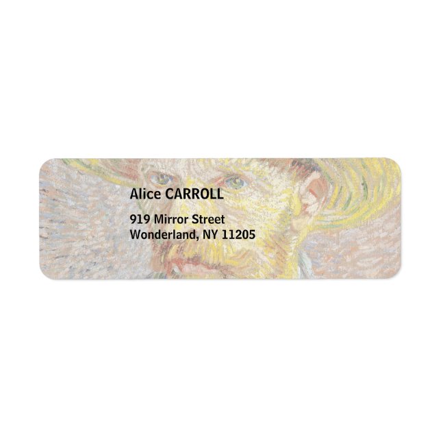 Vincent van Gogh - Self-portrait with Straw Hat Label (Front)