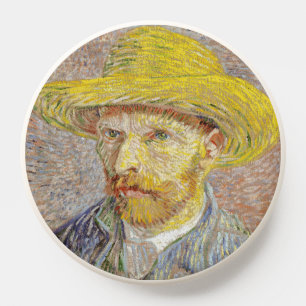 Vincent van Gogh - Self-portrait with Straw Hat PopSocket