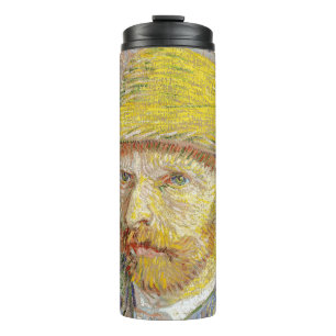 Vincent van Gogh - Self-portrait with Straw Hat Thermal Tumbler