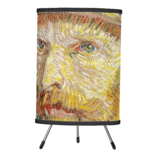 Vincent van Gogh _ Self_portrait with Straw Hat Tripod Lamp