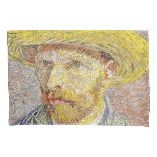 Vincent van Gogh - Self-portrait with Straw Pillow Case (Front)