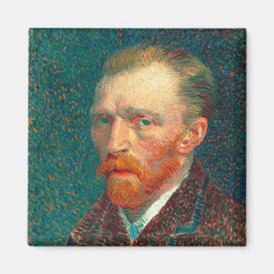 Vincent Van Gogh Self Portrait with Suit Fine Art Magnet