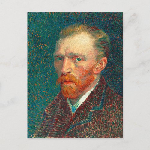 Vincent Van Gogh Self Portrait with Suit Fine Art Postcard
