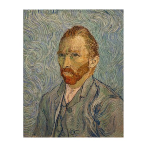 Vincent Van Gogh _ Self_Portrait Wood Wall Art