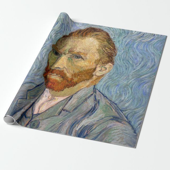 Vincent Van Gogh - Self-Portrait Wrapping Paper (Unrolled)