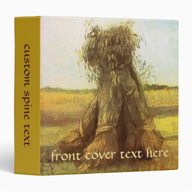 Vincent van Gogh - Sheaves of Wheat Binder (Front/Spine)