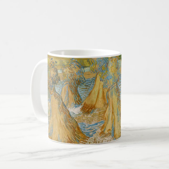 Vincent van Gogh - Sheaves of Wheat Coffee Mug (Front Left)
