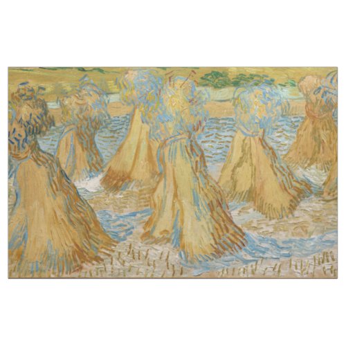 Vincent van Gogh _ Sheaves of Wheat Fabric