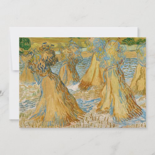 Vincent van Gogh _ Sheaves of Wheat Invitation