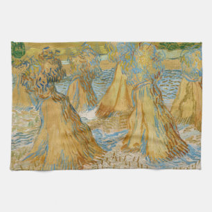 Vincent van Gogh - Sheaves of Wheat Kitchen Towel