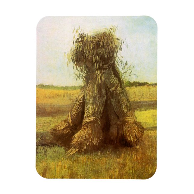 Vincent van Gogh - Sheaves of Wheat Magnet (Vertical)