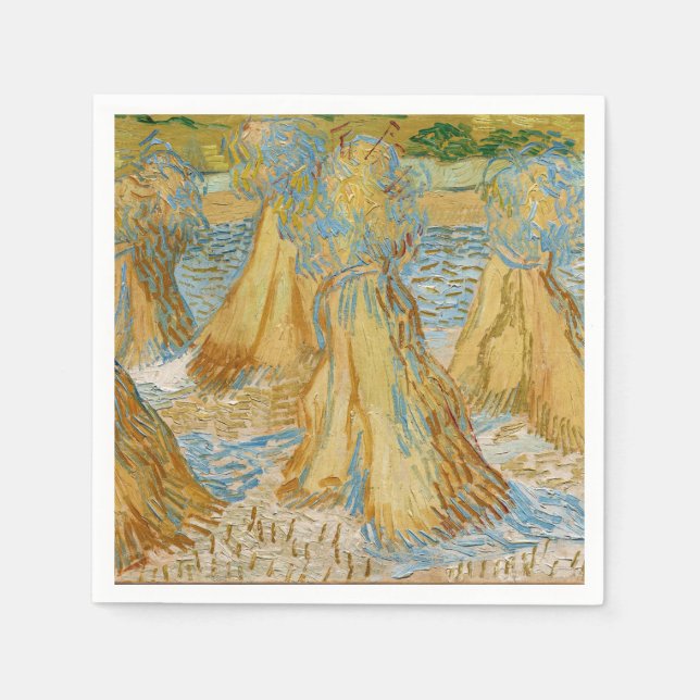 Vincent van Gogh - Sheaves of Wheat Napkins (Front)