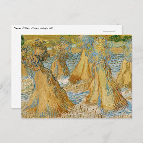 Vincent van Gogh _ Sheaves of Wheat Postcard