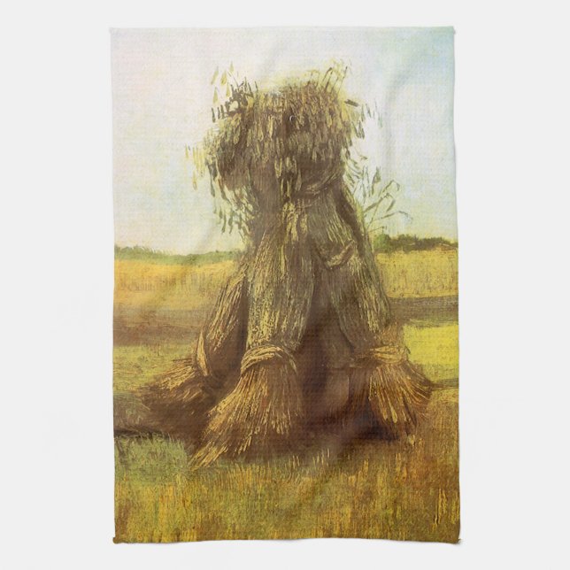 Vincent van Gogh - Sheaves of Wheat Towel (Vertical)