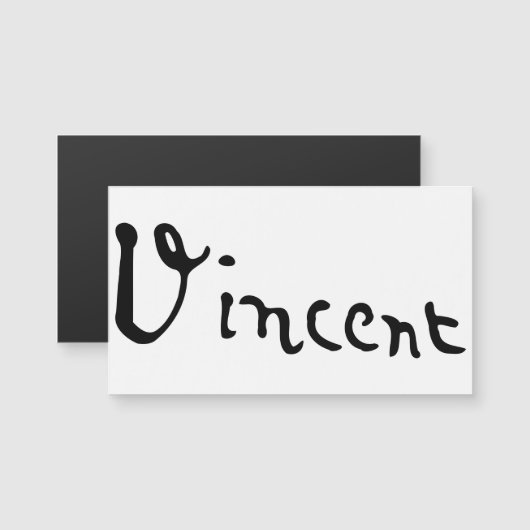 Vincent Van Gogh Signature (Front/Back)