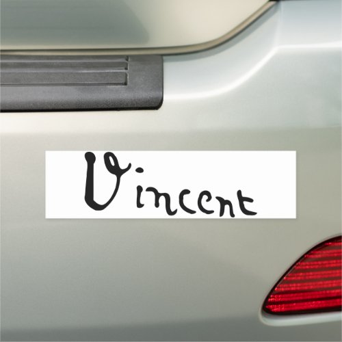 Vincent Van Gogh Signature Car Magnet