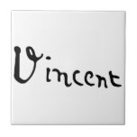 Vincent Van Gogh Signature Ceramic Tile<br><div class="desc">Vincent Van Gogh Signature. Great Van Gogh gift idea,  gift for art lover,  gift for art teacher,  gift for painter and gift idea for art students.</div>