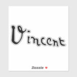 Vincent Van Gogh Signature Sticker<br><div class="desc">Vincent Van Gogh Signature. Great Van Gogh gift idea,  gift for art lover,  gift for art teacher,  gift for painter and gift idea for art students.</div>