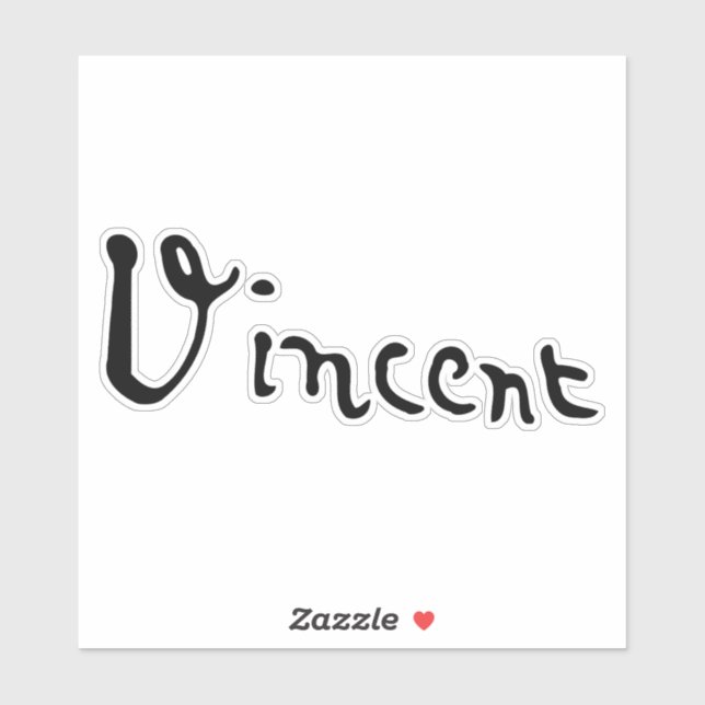Vincent Van Gogh Signature Sticker (Sheet)