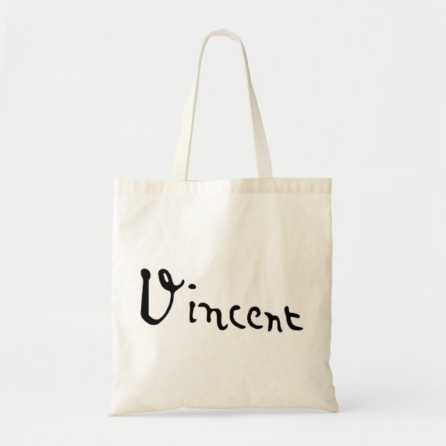 Vincent Van Gogh Signature Tote Bag (Front)