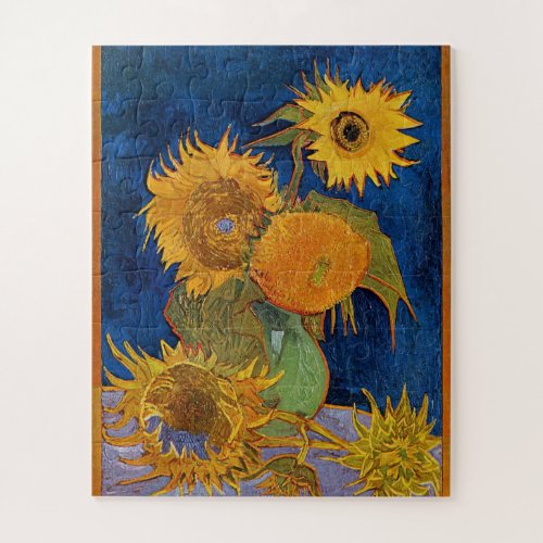 Vincent Van Gogh Six Sunflowers 1888 Puzzle