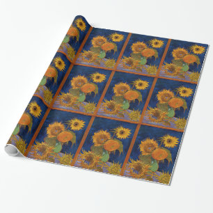 Vincent van Gogh Six Sunflowers Fine Art GalleryHD Wrapping Paper
