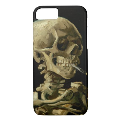 Vincent Van Gogh Skeleton with a Burning Cigarette iPhone 87 Case