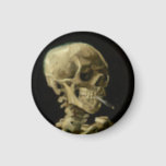 Vincent Van Gogh Skeleton with a Burning Cigarette Magnet<br><div class="desc">Vincent Van Gogh Skeleton with a Burning Cigarette Vintage Fine Art Magnet</div>