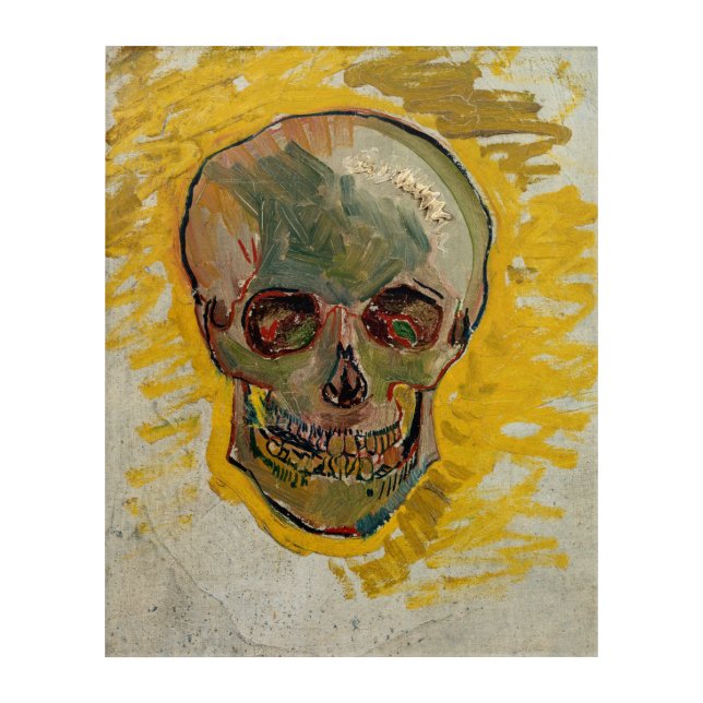 Vincent van Gogh - Skull 1887 #2 Acrylic Print (Front)