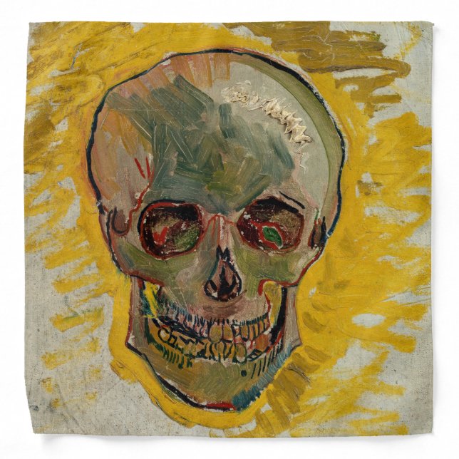 Vincent van Gogh - Skull 1887 #2 Bandana (Front)