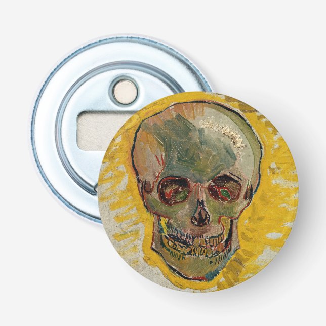 Vincent van Gogh - Skull 1887 #2 Bottle Opener (Front)