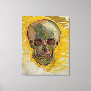 Vincent van Gogh - Skull 1887 #2 Canvas Print