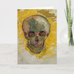 Vincent van Gogh - Skull 1887 #2 Card<br><div class="desc">Skull - Vincent van Gogh,  Oil on canvas on triplex board,  1887</div>