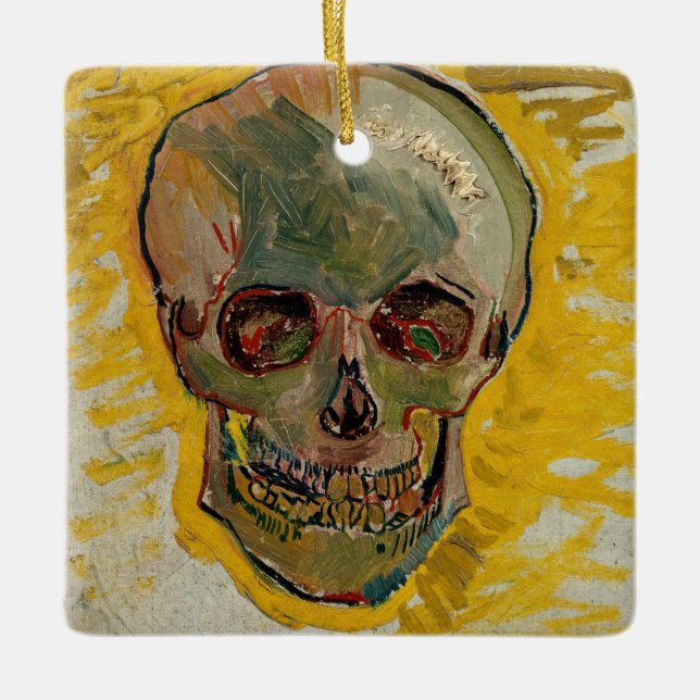 Vincent van Gogh - Skull 1887 #2 Ceramic Ornament (Front)