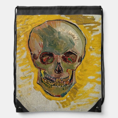 Vincent van Gogh _ Skull 1887 2 Drawstring Bag