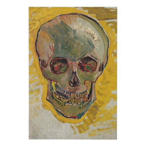 Vincent van Gogh _ Skull 1887 2 Faux Canvas Print