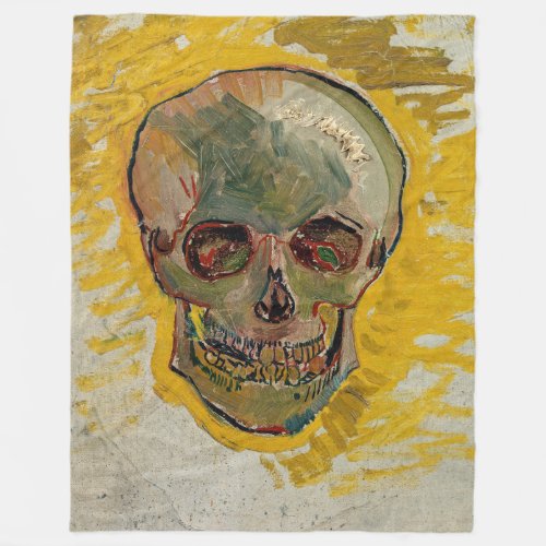 Vincent van Gogh _ Skull 1887 2 Fleece Blanket
