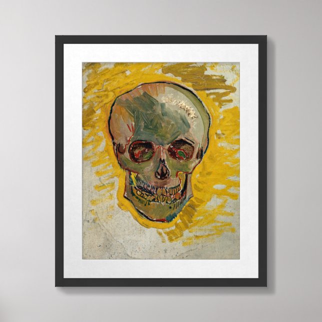 Vincent van Gogh - Skull 1887 #2 Framed Art (Framed Front)