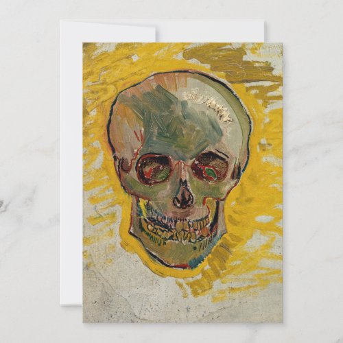 Vincent van Gogh _ Skull 1887 2 Invitation